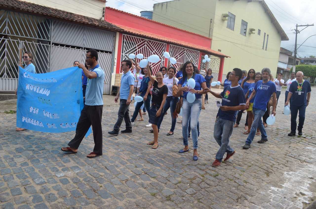 Unidade de Saúde Luís Pereira de Castro realiza caminhada novembro azul

